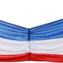 PMU Patriotic Fabric Bunting (Red, White, Blue) Party Accessory (1 Count) (1/pkg) Pkg/3
