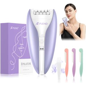 Silent Epilator for Women, 2-Speed Facial & Body Hair Remover, Smooth Glide Technology, for Face, Legs, Bikini & Arms