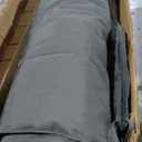 SUNCREAT Double Outdoor Hammock with Stand, Two Person Cotton Rope Hammock with Polyester Pad, Dark Gray