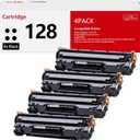 Compatible Toner Cartridge Replacement for Canon 128 CRG128 Work with Faxphone L190 L100 ImageCLASS D550 D530 MF4410 MF4412 MF4420 MF4452 Printer(4-Pack)