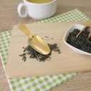 Operitacx Short Handle Dessert Spoon Stainless Steel Ice Cream Scoop Tea Coffee Sugar Spoon for Party Gathering and Everyday Use