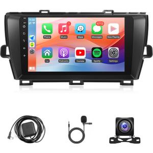 2+32GB Car Radio for Toyota Prius 2010 2011 2012 2013 2014 2015, KuTaiTai 9-inch Car Stereo Support Wireless CarPlay Android Auto Mirrorlink GPS WiFi Bluetooth FM DSP SWC