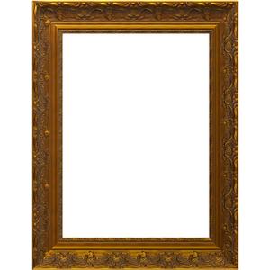 Hand-Carved Ornate Gold Baroque Picture Frame, 16x20 Inch, Solid Wood Antique Style Floral Scroll Border for Canvas Paintings, Wall Art Decor for Living Room Study