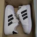 Adidas Unisex-Child Streetalk Elastic Lace & Strap, Size 10 (White/Black)