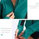 SANTINY Women's Rash Guard Zipper Pockets UPF50+ Sun Protection Long Sleeve Swimsuit Top Zip Front Swim Shirt for Women (Green)