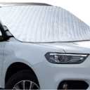 MITALOO Car Windshield Snow Cover with 4 Layers Protection, Frost Ice Removal Sun Shade for Winter Protection, Extra Large and Thick Windshield Ice Cover Fits for Cars Trucks Vans and SUVs
