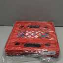 CleverMade Collapsible Milk Crate 25L (6.6 Gal), 50 lb Capacity Heavy Duty Folding Crate  Stackable Storage Crates with File Rails, Plastic Collapsible Crates - Red (1 Pack)