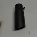 3 inch Inlet Exhaust Tip, 4" Outlet 12" Overall Length Stainless Steel Exhaust Tail Pipe, Bolt-On, Polished Tailpipe, Black(Fit for Tailpipe Outlet is 3", must OD not the ID)