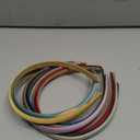 XIMA Solid Fabric Headbands for Women and Girls, 10mm Soft Satin Thin Non-Slip Hairbands, Set of 12