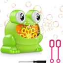 Automatic Bubble Machine Boys Girls Toys, Frog Bubble Blower Machine Make Over 500 Bubbles Per Minute for Christmas, Birthday Party, Wedding, Indoor and Outdoor Games