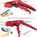 5.6-13 Foot Extendable Tree Pruner, Cut and Hold Pruning Trimmer, Long Reach Pole Saw, Telescoping Fruit Picker, Branches Bypass Lopper
