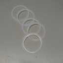 M METERXITY 5-Pack 106mm OD Silicone O-Rings Gasket, O-Rings Seal Gasket for 3.5" Clamp/Compressor Valves Pipe Repair/Sink Plug/Bathtub Plug/Sealing Faucets, Washer Clamp