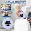 3-in-1 Electric Nail Clipper - 2025 New 360 Rotation Electric Nail Trimmer with Auto Storage | Led Light & 3 Speeds | Battery & Speed Indicator, Automatic Nail Clipper for Baby Seniors Adult