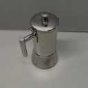 LAOION Stovetop Espresso Maker, 4Cup 6.8 oz Moka Pot, Stainless Steel Cuban and Italian Coffee Maker for Cafetera Cubana, Greca De Cafe Induction Stovetop Compatible, Coffee Gift for Home Travel (Silver)