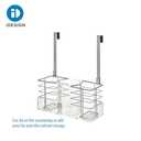 iDesign Countertop or Over-The-Cabinet Clear/Chrome OTC Hair Tool Organizer