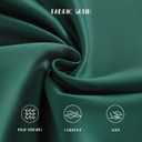 NTBAY Zippered Silk Satin Toddler Pillowcases - 2 Pack Hidden Zipper 13x18 Pillowcases - Luxury and Silky Baby Travel Pillow Covers, Dark Green