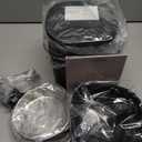 Automatic Cat Feeder and Water Fountain, 4L/16 Cups Timed Cat Dry Food Dispenser, 10s Meal Call, 20 Portions 6 Meals Per Day, 2L Cats Fountains for Drinking with Filter, Pet Feeder for Dog Black