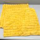 JOJUSIS Pack of 2 Faux Fur Plush Decorative Throw Pillow Covers Couch Cushion Case Soft Pillowcases (Mustard Yellow, 18 x 18-Inch)