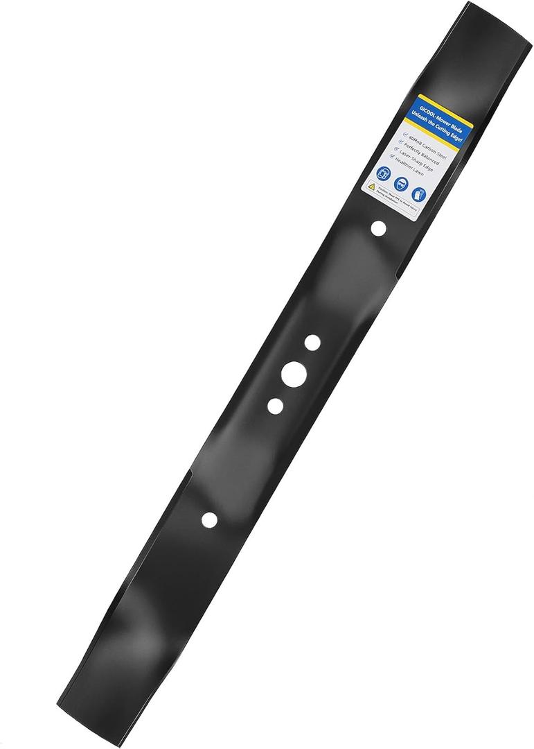 GICOOL 406712 Mulching Blade with 5/8'' Circle Mounting Pattern for 21'' Deck Push Lawn Mower Craftsman Husqvarna 532406712 165833 175064 189028 532189028