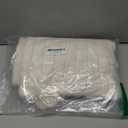 decorUhome Cozy Faux Fur Throw Pillow Covers 22x22 Set of 2 Decorative Soft Plush Striped Modern Farmhouse Boho Couch Euro Sham Pillow Cases with Velvet Back for Sofa Bed Living Room, Cream White