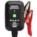 NOCO GENIUS1: 1A 6V/ 12V Smart Battery Charger – Automatic Maintainer, Trickle Charger & Desulfator with Overcharge Protection & Temperature Compensation – for Lead-Acid & Lithium Batteries