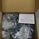 C9 LED Christmas Pathway Lights, 38 Feet Outdoor String Lights with 25 LED Bulbs and Marker Stakes, Waterproof Connectable Christmas Walkway Markers Light for Outside Driveway Yard Garden Patio Lawn