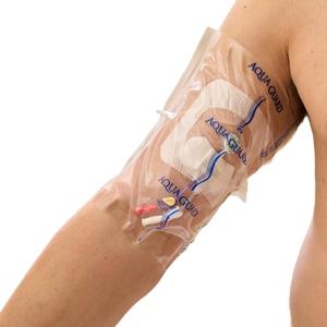 TIDI AquaGuard Sheet  9 x 9  Shower Protection Sheet  Self-Adhesive Moisture Barrier  Made without Latex  Wound Cover for Showering  7 Sheets per Package  Home Medical Supplies (50015-PKG)