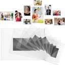10 Pcs Acrylic Magnetic Picture Photo Frames for Refrigerator Fridge 5x7 4x6 3.5x5 3x4.5 2.2x3.5 Inches Large Magnet Clear Magnetic Picture Frame for Display Photo Holder Fridge