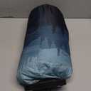 KingCamp Ultralight Camping Blanket, Packable Down Alternative Puffy Printed Wearable Blanket with Snap Buttons & Corner Loops Weatherproof Quilt for Outdoor Travel Stadium (79"L x 57W, CYAN)