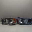 Nilight Headlights Assembly Led DRL for 2002-2005 Dodge Ram 1500/2003 2004 2005 Dodge Ram 2500 3500 Headlamp, Black Housing Amber Reflector