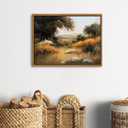 Abstract Wildflower Wall Art Nature Forest Scenery Picture for Living Room Farmhouse Mountain Plant Framed Canvas Prints French Abstract Nature Meadow Texture Posters Modern Artwork Decorations 12x16