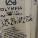 Olympia Tools 89-355 Pack N Roll Collapsible Service Cart, XL, 300LB Capacity, White