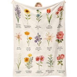 COMFAR Christian Gifts for Women Faith, Inspirational/Religious/Spiritual Gifts for Adults, Soft Throw Blankets for Women/Men, Personalized Blankets for Adults 40"x 50"