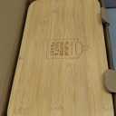 LARS NYSØM Rectangular metal Bread Box Bamboo Lid 34x18,5x13,5cm Blue