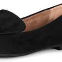 Women's Loafer Flat (7.5, Black Microsuede)