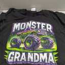 Monster Truck Race Racer Driver Grandma Mother's Day T-Shirt, Black, 5XL