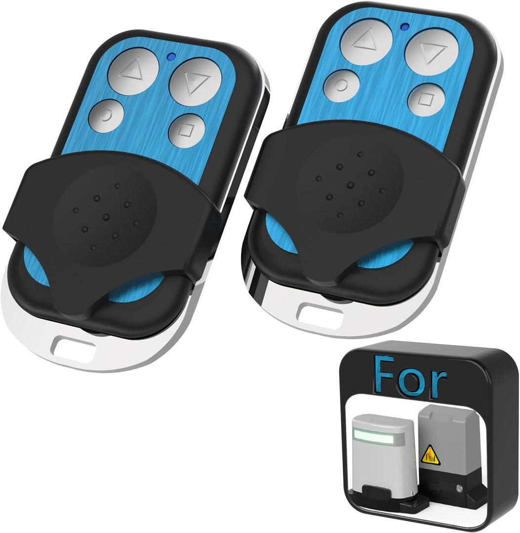 Bltezeit Remote Control for ME-GO & ME-BG Automatic Sliding Gate Opener (32-bit Board), 433MHz Driveway Gate Motor Hardware Accessory 2pcs