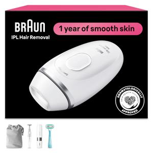 Braun IPL Mini, SilkExpert Mini, IPL Hair Removal for Women and Men, Permanent Laser Hair Reduction At-Home, IPL1115