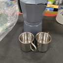 Coffee Gator Moka Pot - 6 Cup, 12oz Stovetop Espresso Maker - Classic Italian and Cuban Coffee Percolator w/ 2 Stainless-Steel Cups – Matte Grey Aluminum, 360ml