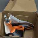 Drain Auger, Clog Remover with Drill Adapter, 25 Feet Flexible Plumbing Snake Use Manually or Powered for Kitchen, Bathroom and Shower Sink, Comes with Gloves (Orange)