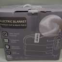 Heated Blanket Electric Blanket,Cozy Faux Rabbit Fur & Soft Flannel Warm Heater Throw Blanket with 5 Fast Heating Levels &10Hours Auto-Off Over-Heat Protection50" x 60" (Grey)