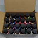 Acrylic Paint Set, 24 Colors (2 oz/Bottle) with 12 Art Brushes, Art Supplies for Painting Canvas, Wood, Ceramic & Fabric, Rich Pigments Lasting Quality for Beginners, Students & Professional Artist