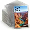 50ct 5x7 Toploaders - Ultra Durable Card Protectors for Trading Cards, Photos & Collectibles, Crystal Clear, Archival-Safe, Fits 5x7 Inch Sheets
