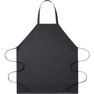 Classic Full-Length Bib Apron  Durable & Easy-Care Chef Apron for Kitchen, Restaurant & Caf (Gray)
