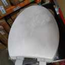 Toilet Seat and Lid Set with Hinges - Standard Household - White