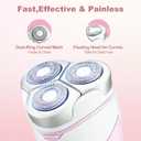 Electric Razors for Women,Rechargeable Shaver for Women,LED Display Wet & Dry Waterproof Electric Razors for Body Face Legs Underarms and Bikini Area,Pop-Up Trimmer Portable Travel Razor Pink