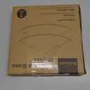 Bakzon Tempered Glass Corner Shower Shelves for Inside Shower, 2-Pack No Drill Adhesive Bathroom Organizer, Rustproof Aluminum Brackets, Glass Shower Corner Shelf