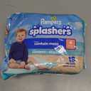 Pampers Swim Diapers - Splashers - Size 4, 18 Count, Gap-Free Disposable Baby Swimming Pants