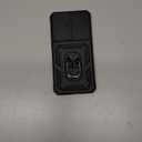 Taisairu for Samsung Galaxy S25 FE Case with Screen Protector & Slide Camera Lens Cover, Built-in Magnetic Ring Stand Shockproof Protective Phone Case for Samsung S25 FE Case (Black)