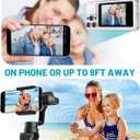 Selfie Monitor Screen iPhone with Light, Magnetic Phone Vlog Back Camera Monitor for Content Creator, Influencer, Live Streaming and TikTok, Snaplylens for iPhone Android Selfie Screen White